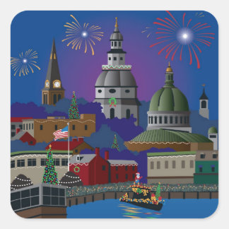 Adesivo Quadrado Annapolis Holiday