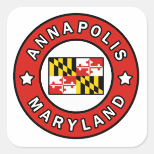 Adesivo Quadrado Annapolis Maryland