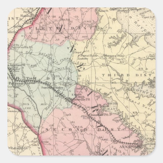 Adesivo Quadrado Anne Arundel (Frente)