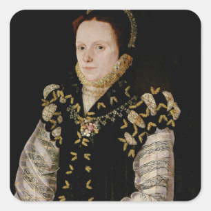 Adesivo Quadrado Anne Russell, condessa de Warwick, c.1565