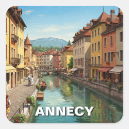 Adesivo Quadrado Annecy France