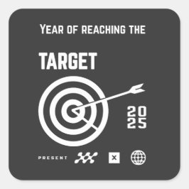 Adesivo Quadrado ano novo