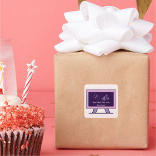 Adesivo Quadrado Ano Novo da Escola, Novas Aventuras De Volta À Esc