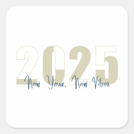 Adesivo Quadrado Ano Novo, Novo Vibe