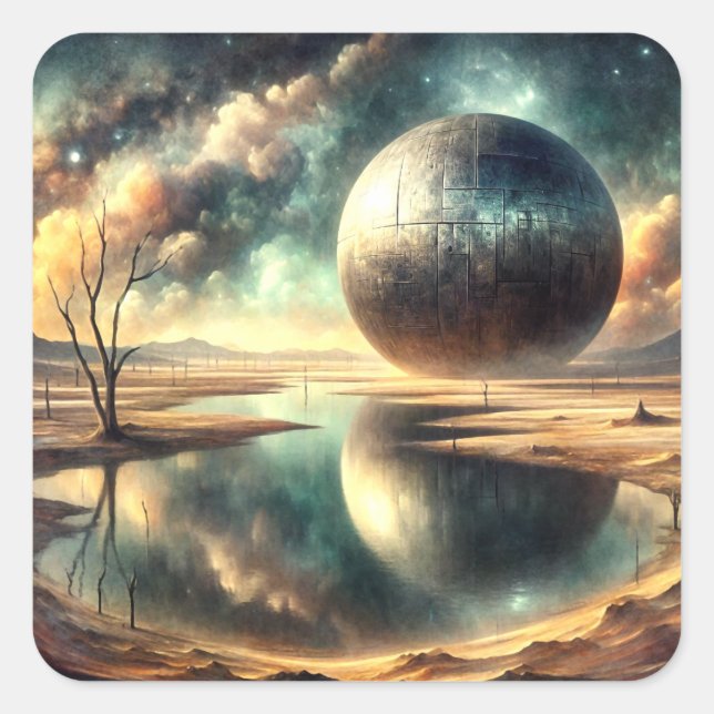 Adesivo Quadrado Anomolia do Deserto (Frente)