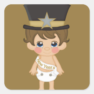 Adesivo Quadrado Anos novos Retroativos Ano Novo