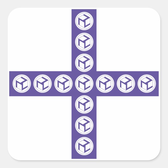 Adesivo Quadrado Antahkarana Cross - Female Antahkarana (Frente)