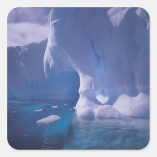 Adesivo Quadrado Antártida. Paisagens de gelo da Antártica 3