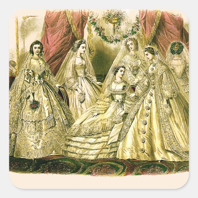 Adesivo Quadrado Anterior Bridal de Casamento (Frente)