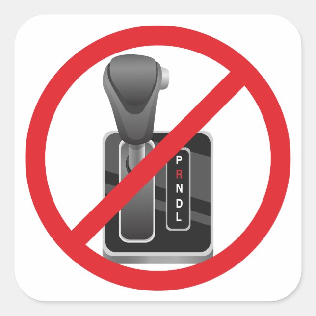 Adesivo Quadrado Anti-Automático - Gearbox Manual de Deslocamento d (Frente)