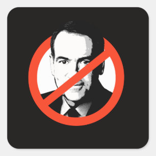 Adesivo Quadrado Anti-Huckabee
