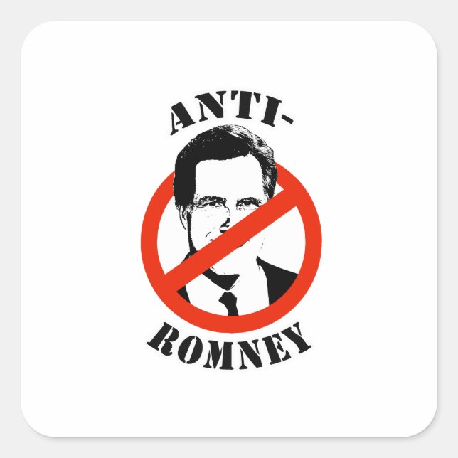 ADESIVO QUADRADO ANTI-ROMNEY - (Frente)