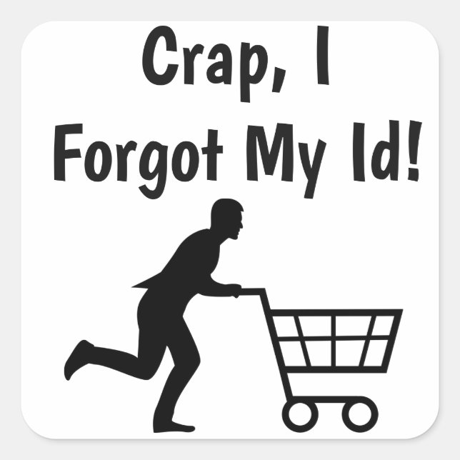 Adesivo Quadrado Anti-Trump Sarcasm Autocolantes políticos (Frente)