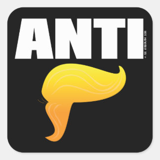 Adesivo Quadrado Anti Trump Sticker