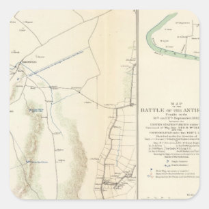 Adesivo Quadrado Antietam, Suffolk, Gettysburg
