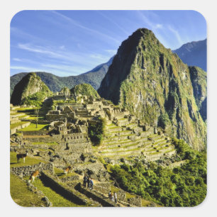 Adesivo Quadrado Antiga Machu Picchu, último refúgio da