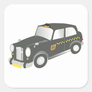 Adesivo Quadrado Antigo Taxi