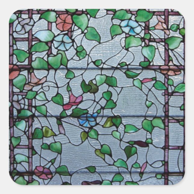 ADESIVO QUADRADO ANTIQUE AMERICANO PEDAÇADO DE VIDRO - VINHO DE GLÓ (Frente)