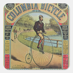 Adesivo Quadrado Anúncio para a bicicleta de Colômbia