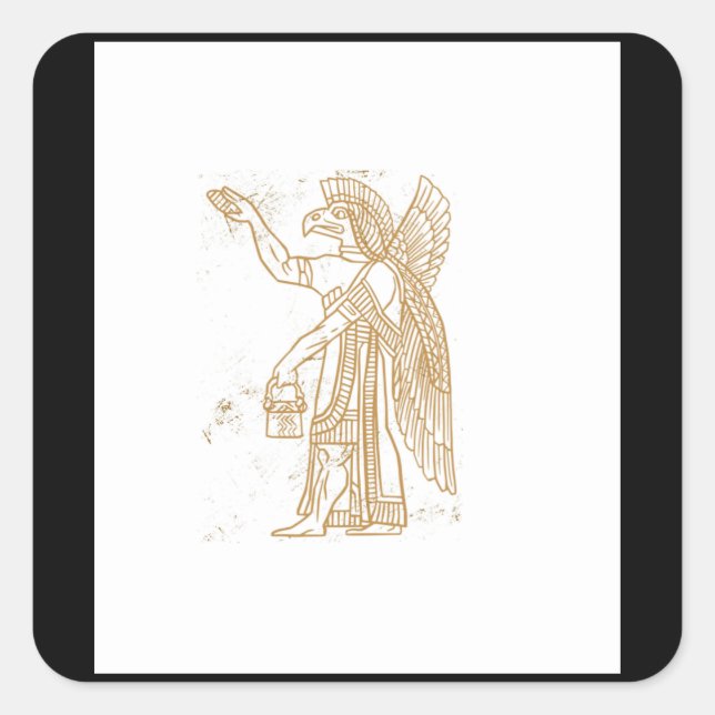 Adesivo Quadrado Anunnaki (Frente)