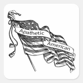 Adesivo Quadrado Apaético Americano