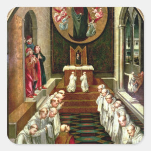 Adesivo Quadrado Aparição da Virgem numa Comunidade