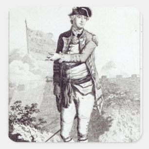 Adesivo Quadrado Apelo ao Céu, retrato do General Lee