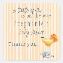 Aperol Spritz Laranja Azul Cítrico Festa de Bebê M