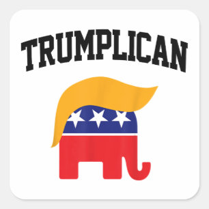 Adesivo Quadrado Apoiadores do Trumplican Trump