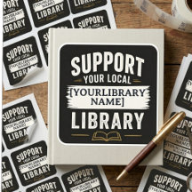 Apoie Sua Biblioteca – Nome Personalizado da Bibli