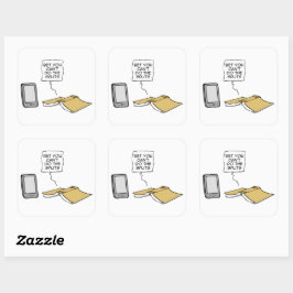 Adesivo Quadrado Aposto que você não pode fazer a divisão