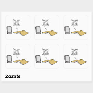 Adesivo Quadrado Aposto que você não pode fazer a divisão