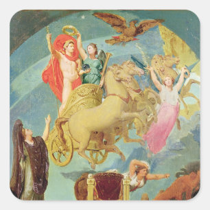 Adesivo Quadrado Apotheosis de Napoleon mim 1853