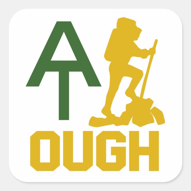Adesivo Quadrado Appalachian Trail Tough (Frente)
