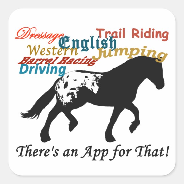 Adesivo Quadrado Appaloosa (Frente)