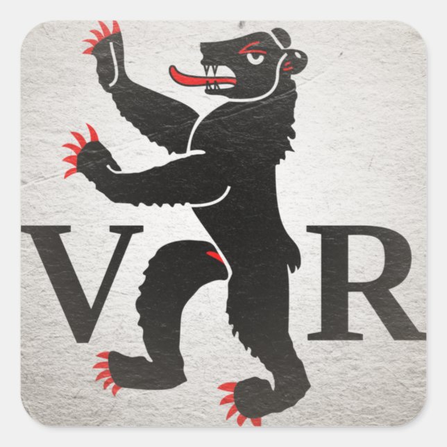 Adesivo Quadrado Appenzell Ausserrhoden (Frente)