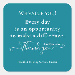 Adesivo Quadrado Apreciação dos Enfermeiros Semana Mês a Granel