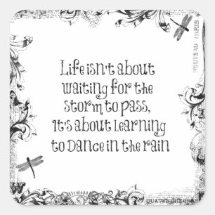 Adesivo Quadrado Aprendizado Inspiracional para dançar na cotação d