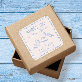 Adesivo Quadrado Apres Ski Winter Bach Club Bachelorette