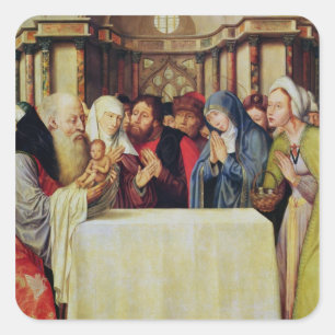 Adesivo Quadrado Apresentação do cristo no templo