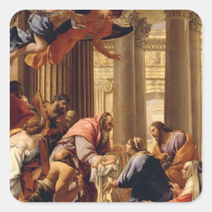 Adesivo Quadrado Apresentação no Templo