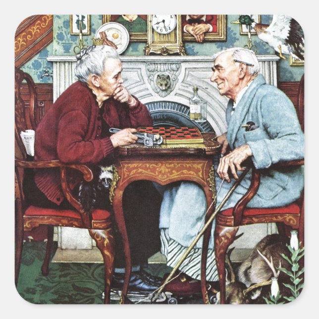 Adesivo Quadrado April Fool, 1943 (Frente)