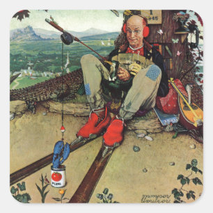 Adesivo Quadrado April Fool, 1945