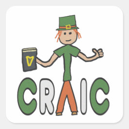 Adesivo Quadrado Aproveite o Craic