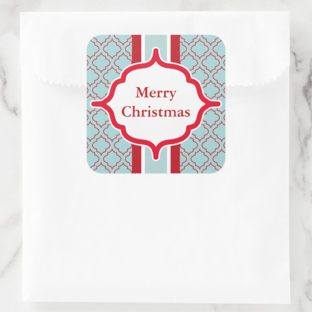 Adesivo Quadrado Aqua Christmas Stickers (Bolsa)