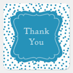 Adesivo Quadrado Aqua Confetti Dots