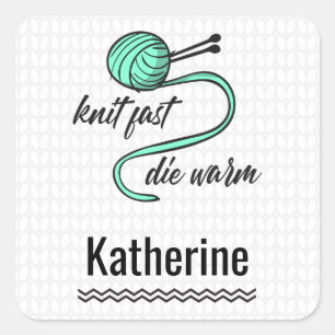 Adesivo Quadrado Aqua Menthe Knit Rápido, Morra Quente