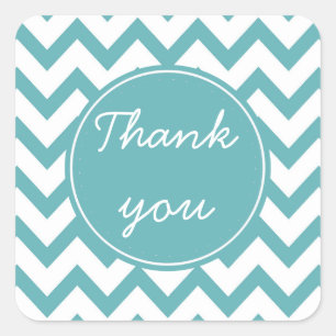 Adesivo Quadrado Aqua Mint White Chevron