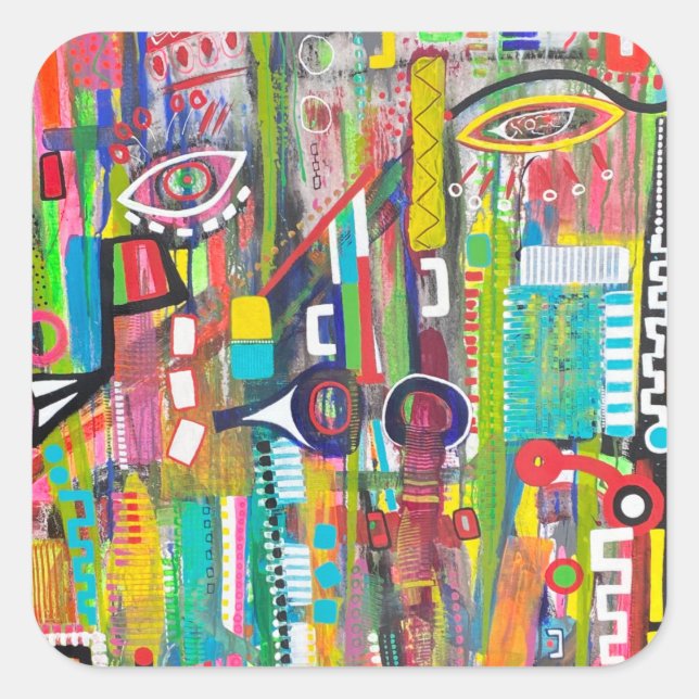 Adesivo Quadrado Aqualung Stickers (Frente)