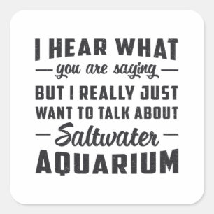 Adesivo Quadrado Aquário de água salgada Aquário Peixe Aquático